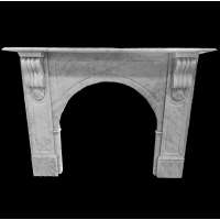 Modern design indoor carrara white marble arch fireplace with good price