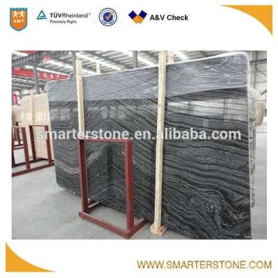 Black color ancient wood marble 1.8 cm thick for flooring