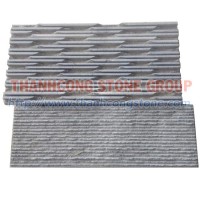 Black Stone Chiseled Comb Tiles