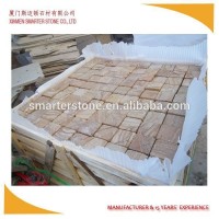 High quality sandstone paving stone,sandstone cube stone,sandstone mesh paver