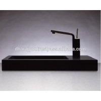 high quality black granite bathroom washbasin